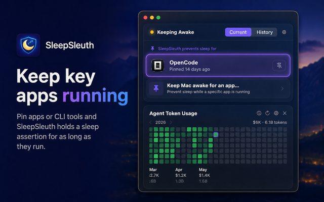 SleepSleuth sleep history timeline with ended and active blockers